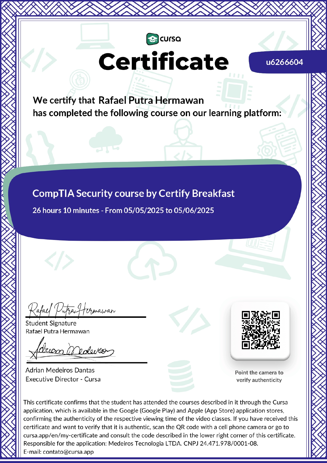 Certificate 8