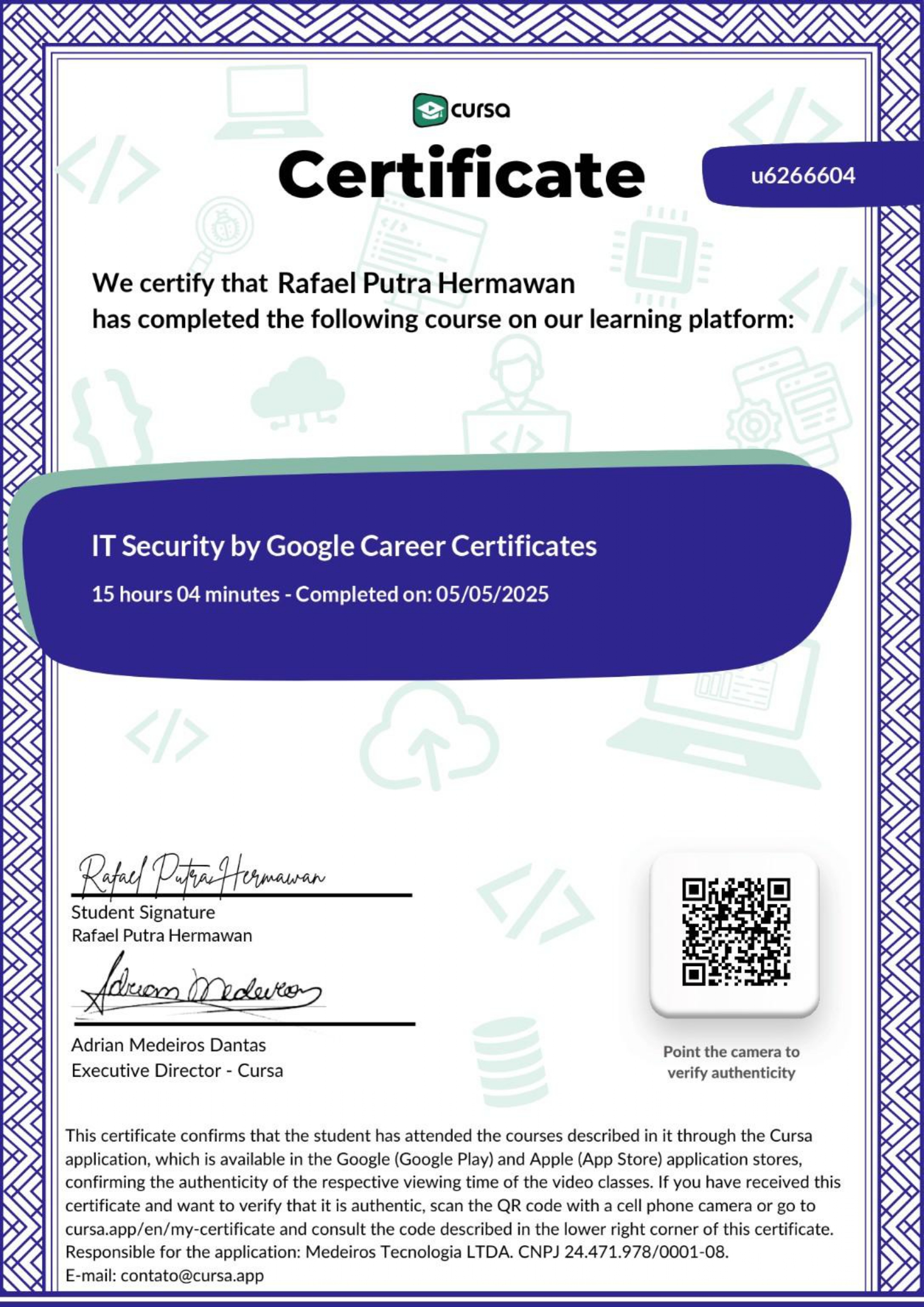 Certificate 14