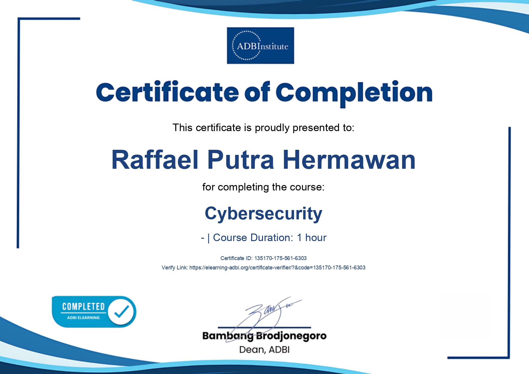 Certificate 21