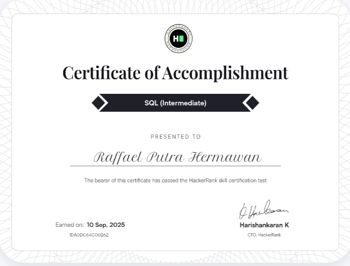 Certificate 25