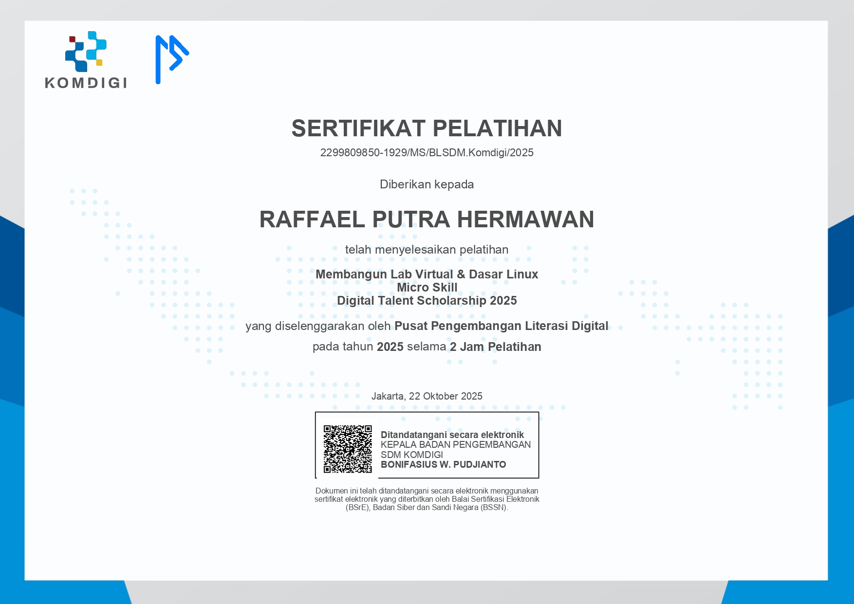 Membangun Lab Virtual dan Dasar Linux by Digital Talent Scholarship Komdigi